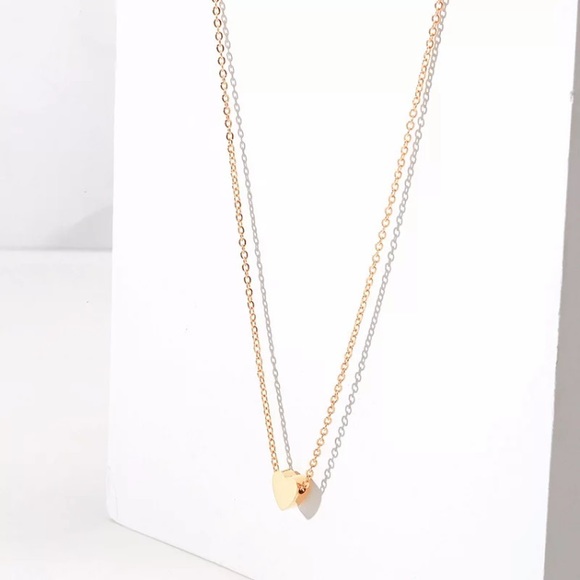⚜️[𝟯/$𝟭𝟴]⚜️Gold Heart Simple Dainty Choker NEW - Picture 2 of 9